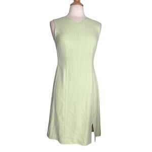 Vintage Tommy Bahama 100% Silk Light Green Pastel Mini Dress Y2K Bodycon 01228